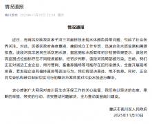 重庆南川区一河段水体颜